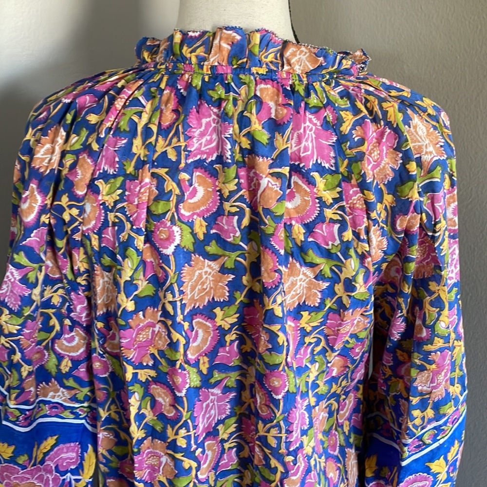 CLEOBELLA dress 
Cleobella
Marci Puff-Sleeve Floral Mini Dress kaftan - Picture 8 of 11